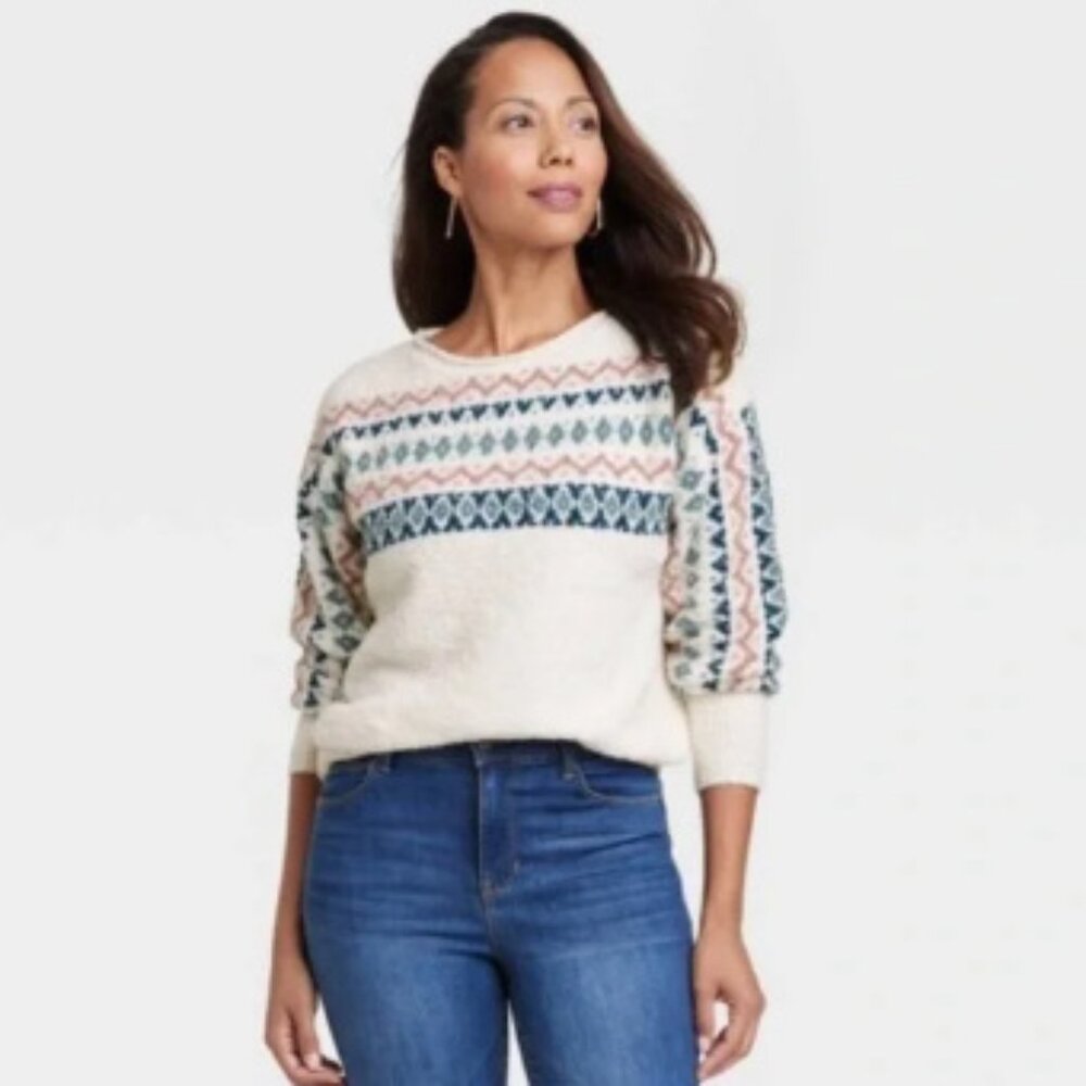 Knox Rose Women's Fair Isle Sweater Size 1X